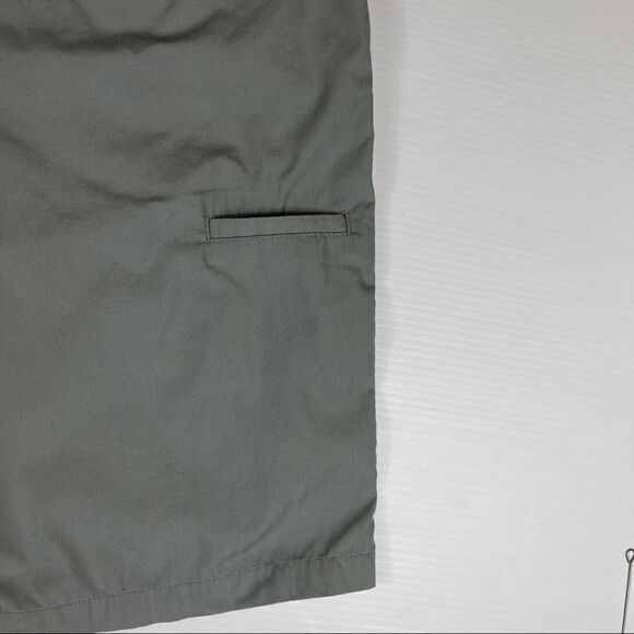Quiksilver Walking Shorts Chino Flat Front Casual Sage Green Men's Size 32 - Picture 5 of 10